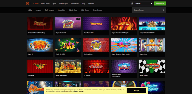 Kroon Casino Screenshot 2