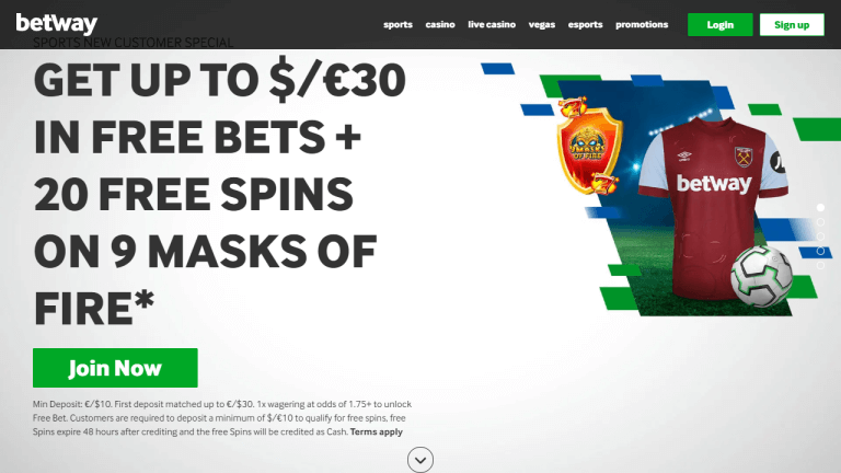 Betway Casino Screenshot 1