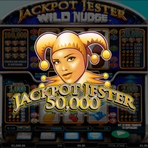 Jackpot Jester 50.000 logo achtergrond