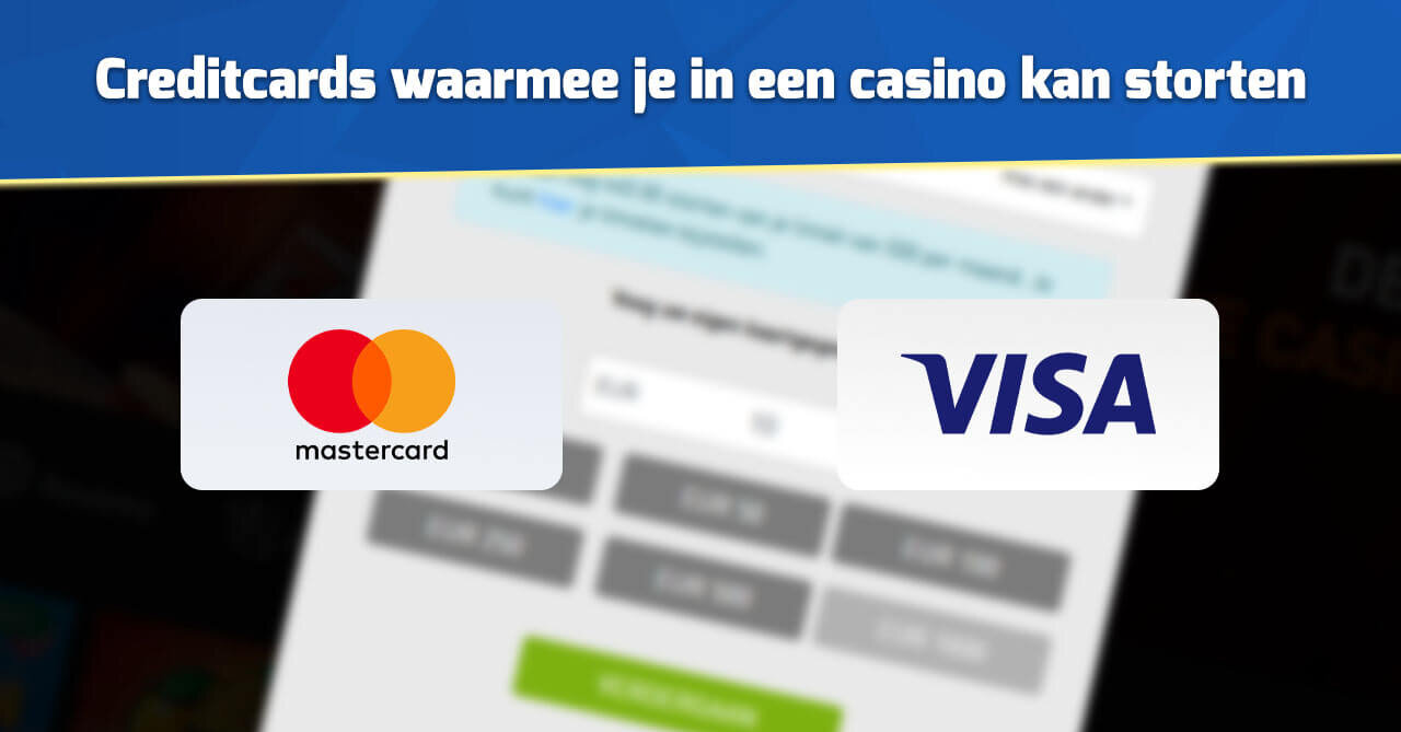 Creditcards waarmee je in een casino kan storten