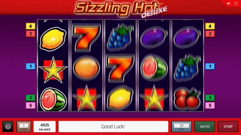 Sizzling Hot Deluxe Gratis Spins