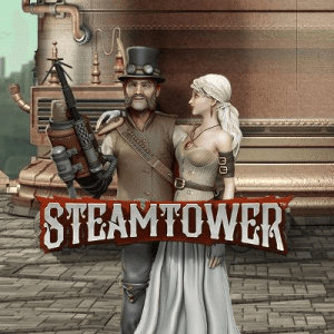 Steam Tower logo achtergrond