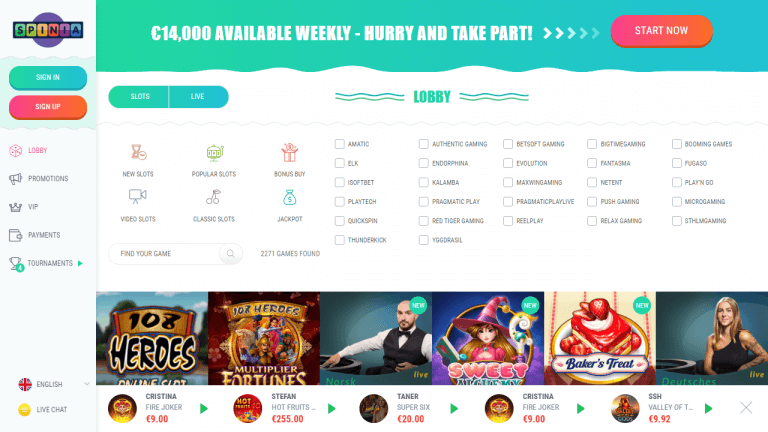 Spinia Screenshot 2