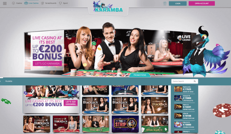 Karamba Casino Screenshot 3