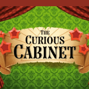 The Curious Cabinet logo achtergrond