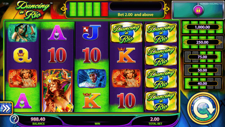 Dancing In Rio Gratis Spins