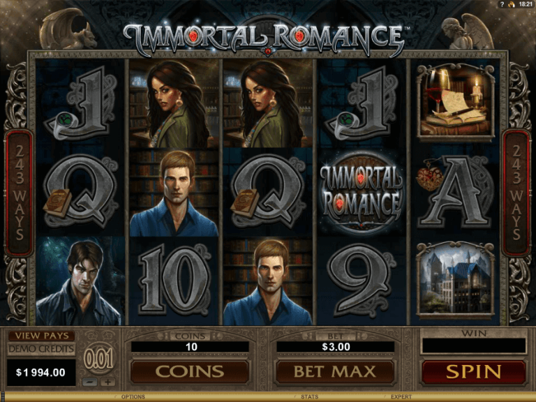 Immortal Romance Gratis Spins