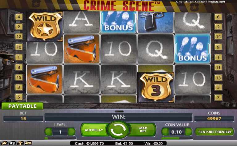 Crime Scene Gratis Spins
