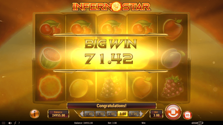 Inferno Star slot review Bonus