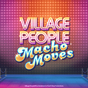 Village People Macho Moves logo achtergrond