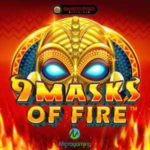 9 Masks Of Fire logo achtergrond