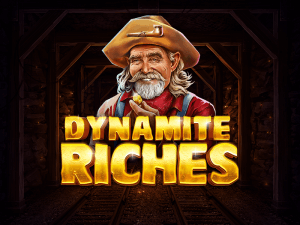 Dynamite Riches logo achtergrond