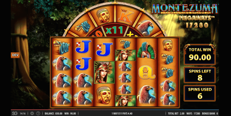 Montezuma Megaways Gratis Spins
