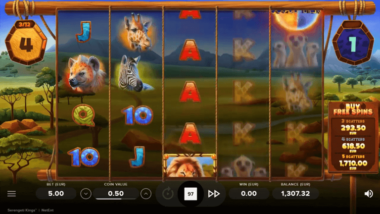 Serengeti Kings Bonus