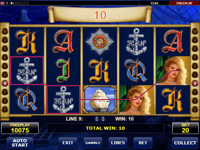 Admiral Nelson Gratis Spins