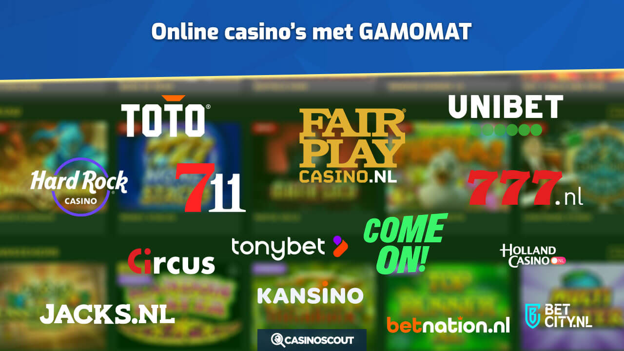 Alle GAMOMAT casino's in Nederland