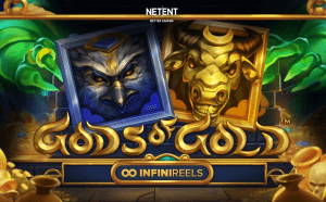 Gods Of Gold INFINIREELS logo achtergrond