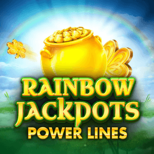 Rainbow Jackpots Power Lines logo achtergrond