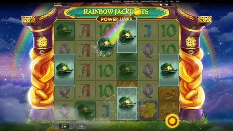 Rainbow Jackpots Power Lines Gratis Spins