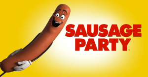 Sausage Party logo achtergrond