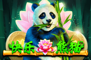 Happy Panda logo achtergrond