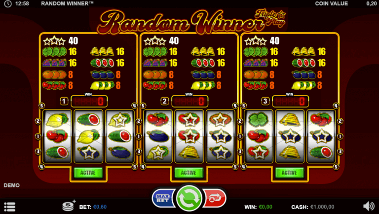 Random Winner Triple Play Gratis Spins