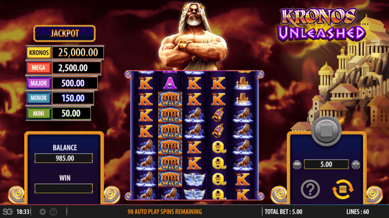 Kronos Unleashed Gratis Spins