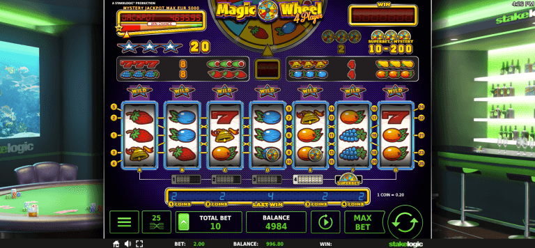 Magic Wheel 4 Player Gratis Spins
