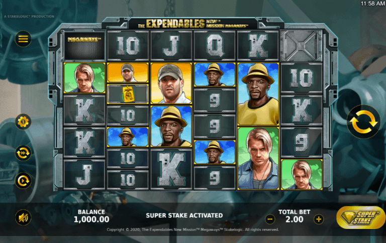 The Expendables New Mission Megaways Gratis Spins