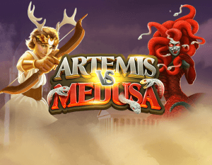 Artemis vs Medusa logo achtergrond