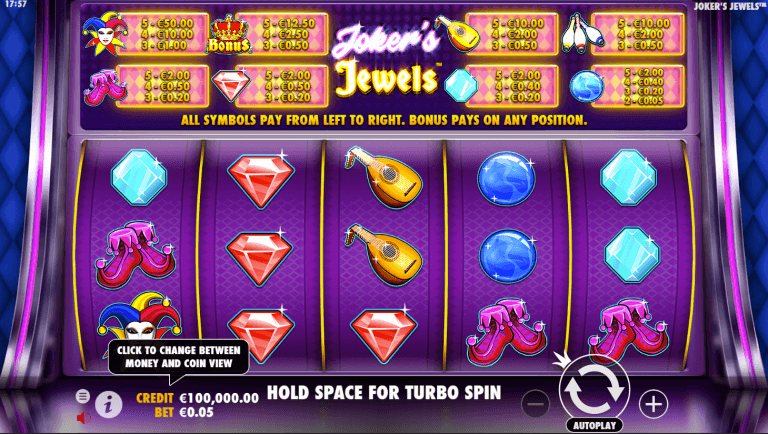 Joker’s Jewels Gratis Spins