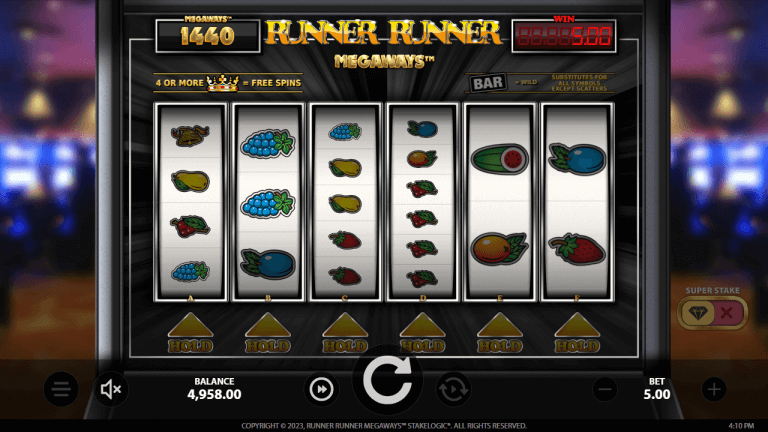 Runner Runner Megaways Gratis Spins