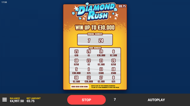 Diamond Rush Bonus