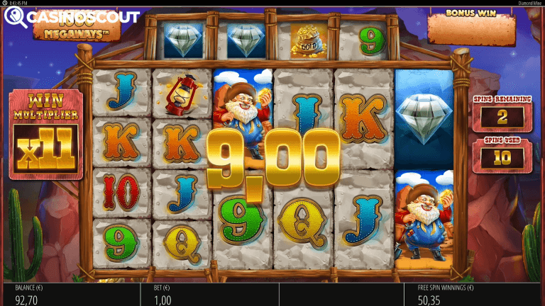 Diamond Mine Megaways Gratis Spins