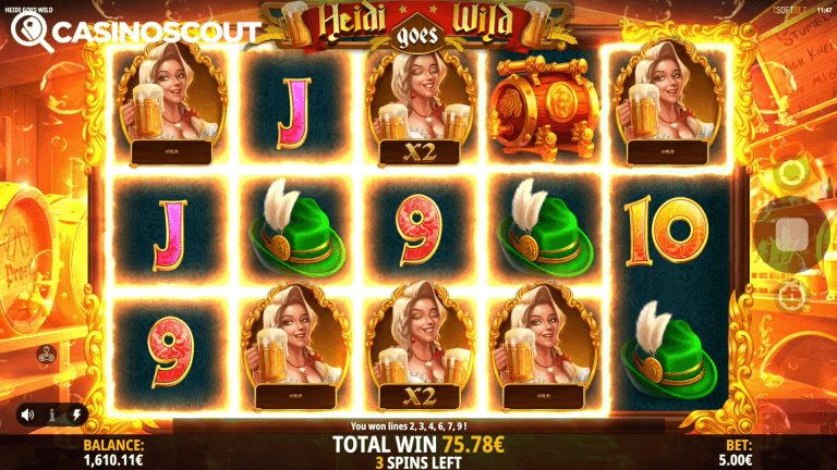 Heidi Goes Wild Gratis Spins