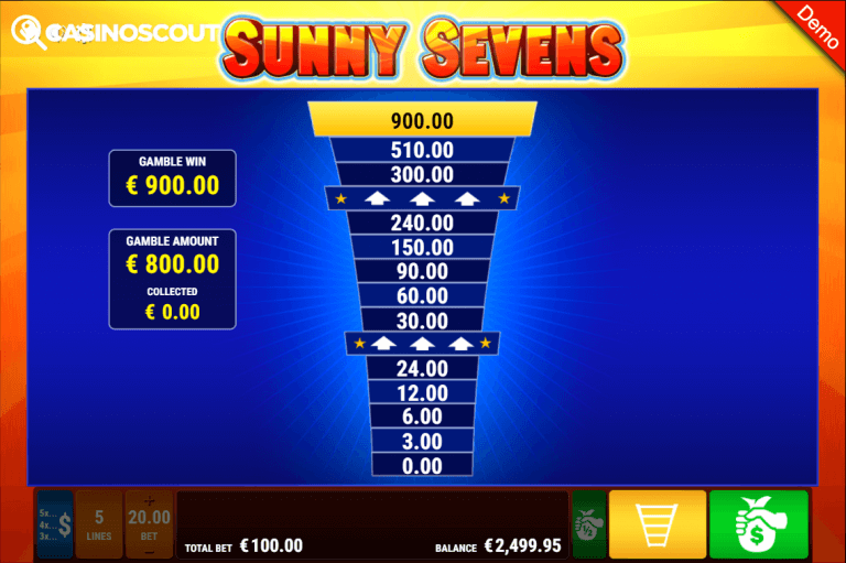 Sunny Sevens Bonus