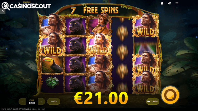 Lord Of The Wilds Gratis Spins