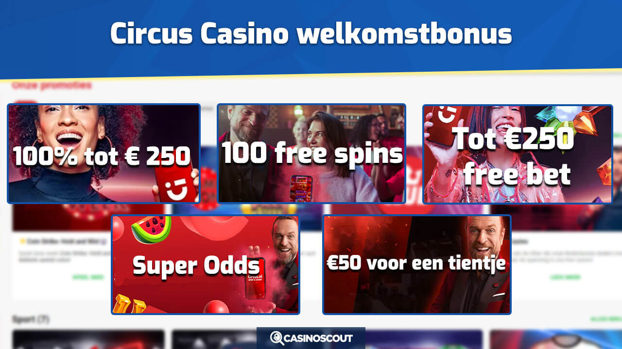 Circus Casino welkomstbonussen