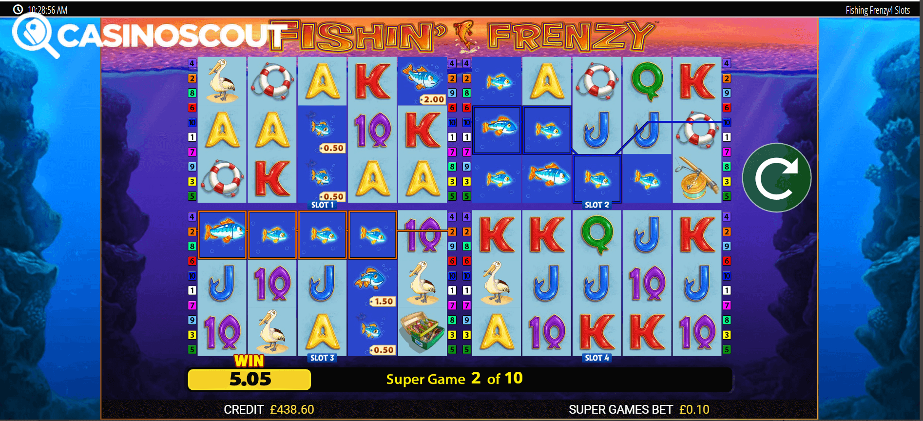 Fishin Frenzy Power 4 Slots Review