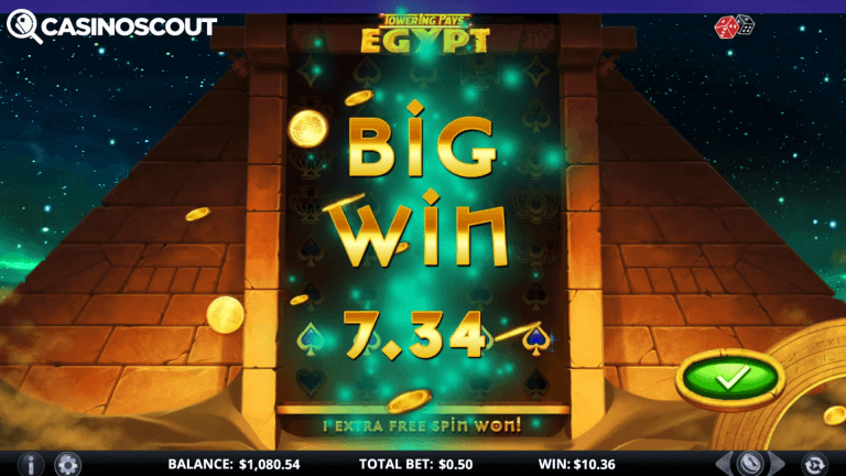 Towering Pays Egypt Bonus