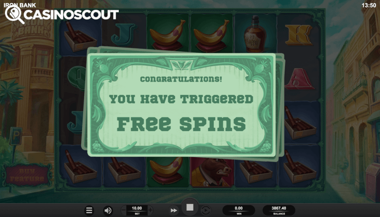Iron Bank Gratis Spins