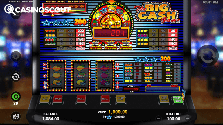 Big Cash Game Arcade Gratis Spins