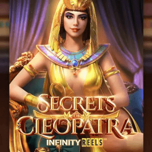 Secrets of Cleopatra Infinity Reels logo achtergrond