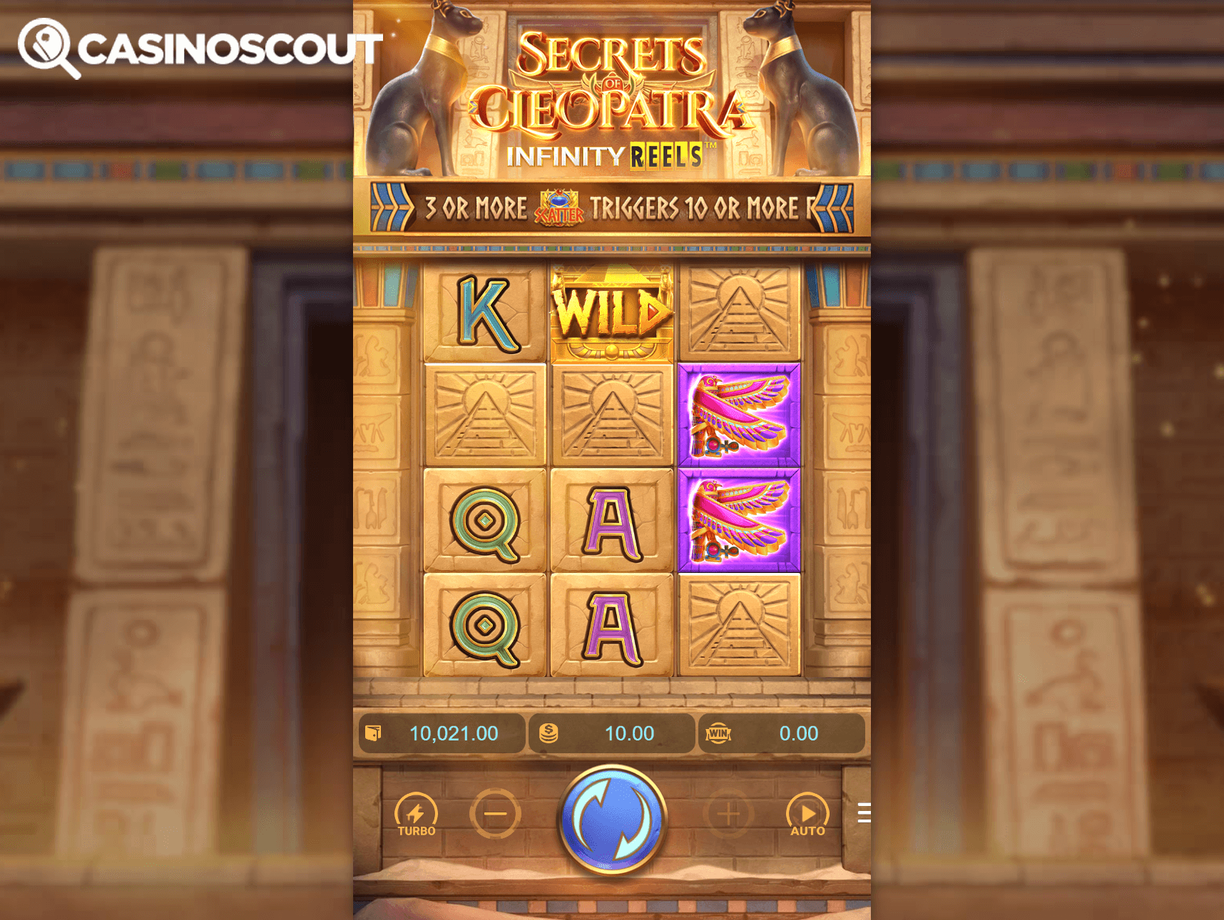 Secrets of Cleopatra Infinity Reels Review