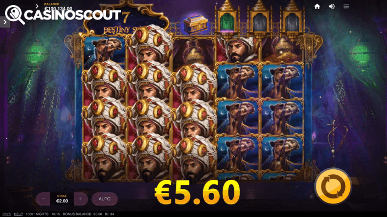 10,001 Nights Gratis Spins