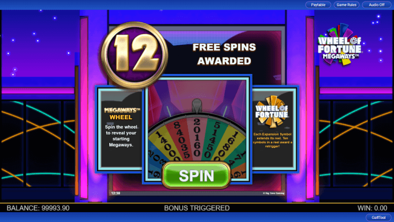 Wheel of Fortune Megaways Gratis Spins