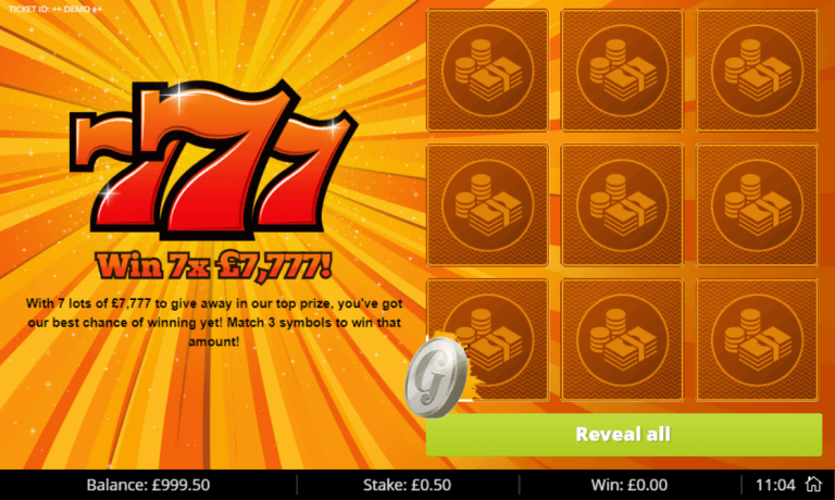777 Scratch Bonus