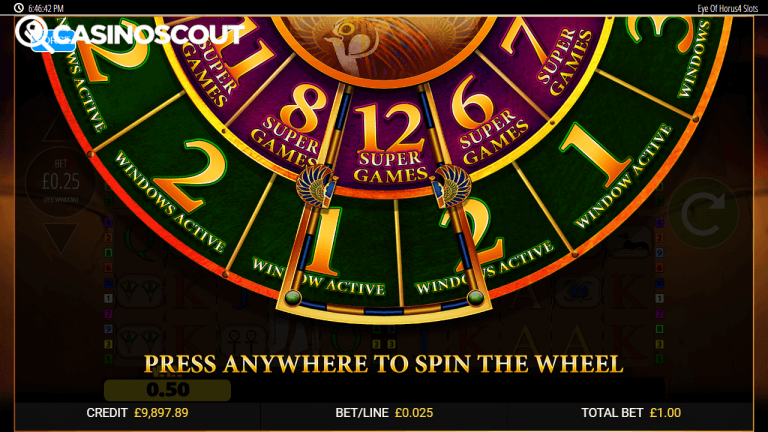 Eye Of Horus Power 4 Slots Bonus