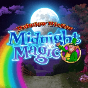 Rainbow Riches Midnight Magic logo achtergrond