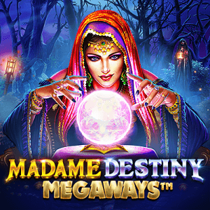 Madame Destiny Megaways logo achtergrond